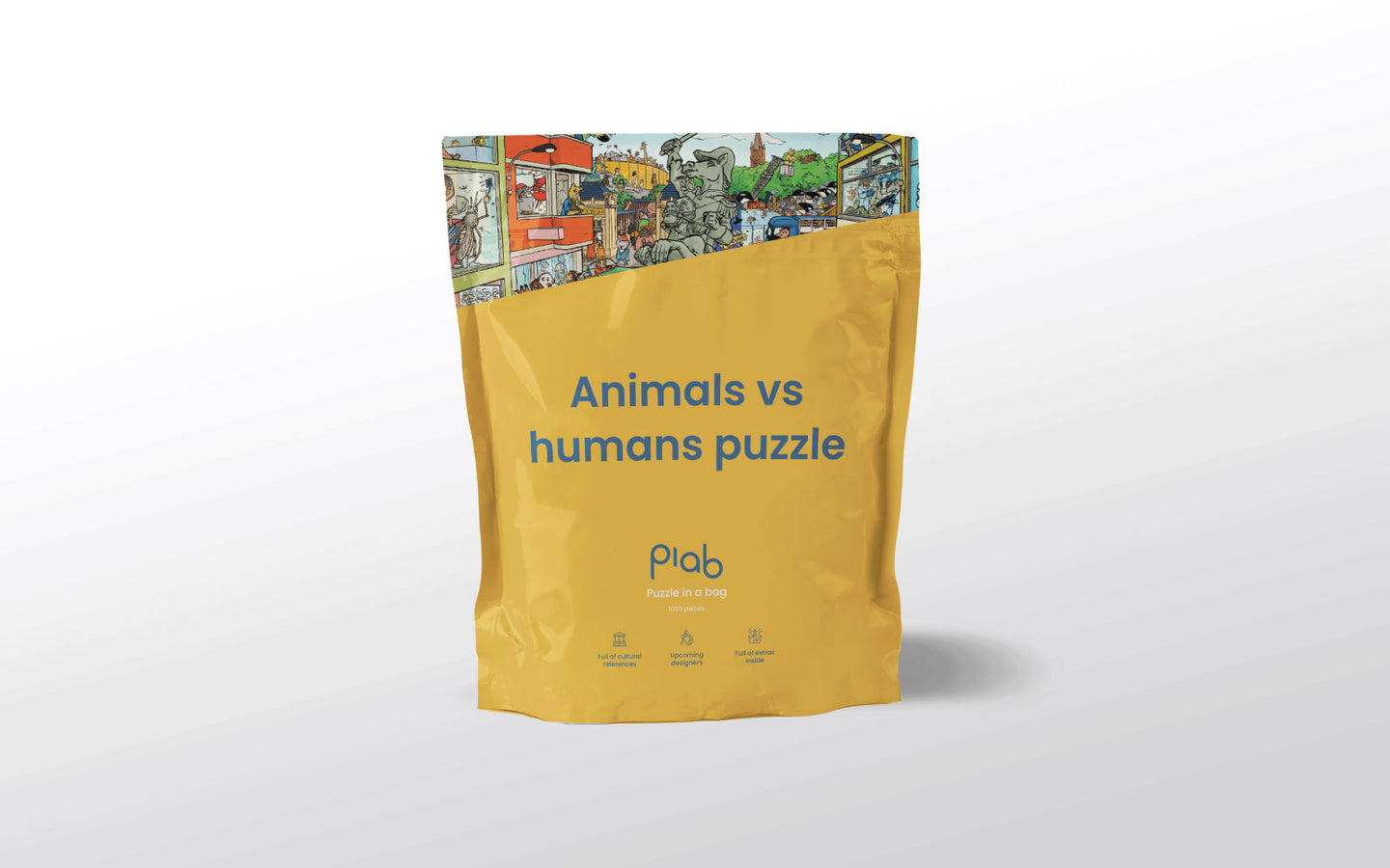 Puzzle in a bag - Animals vs Humans puzzel - afbeelding 2