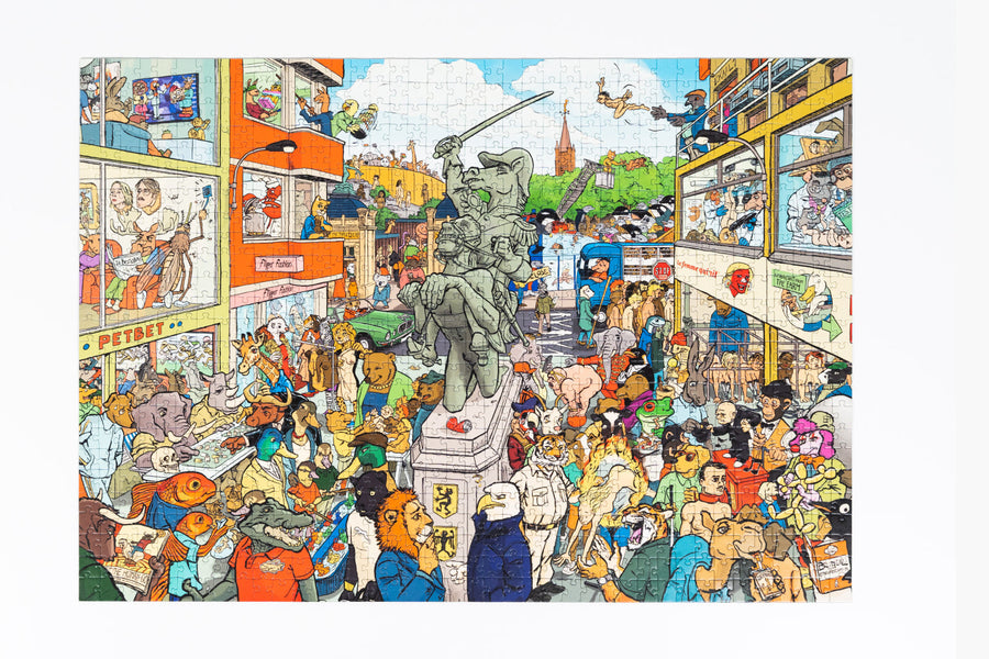 Puzzle in a bag - Animals vs Humans puzzel - afbeelding 1