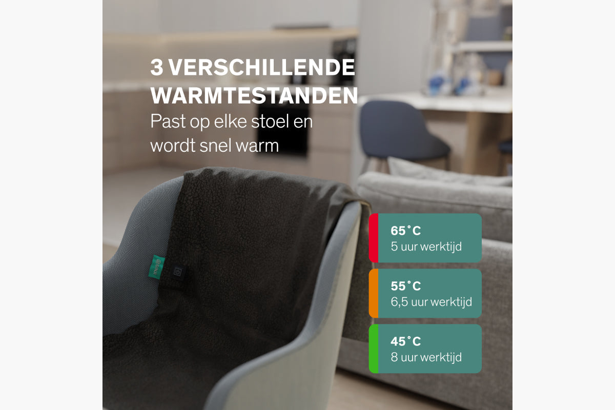Draadloos stoelwarmtedeken - Sinji - afbeelding 8